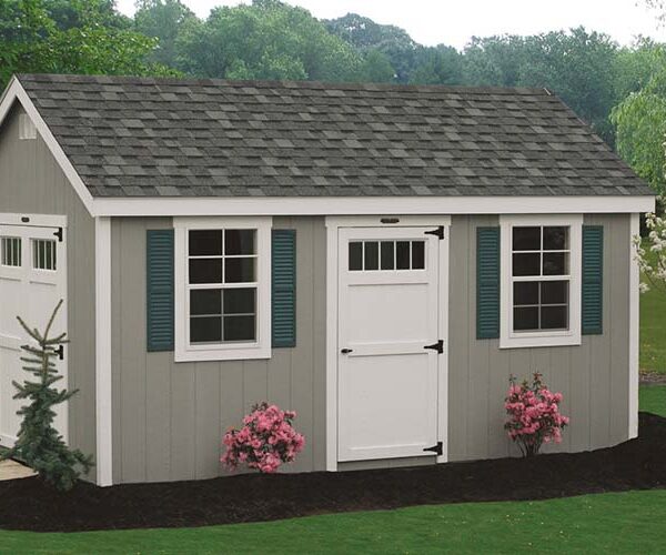 A 10 by 16 Cape Cod shed from Breezy Acres