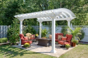 10x14 Arcadian Vinyl Pergola