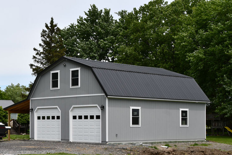 side view of Gablewick garage