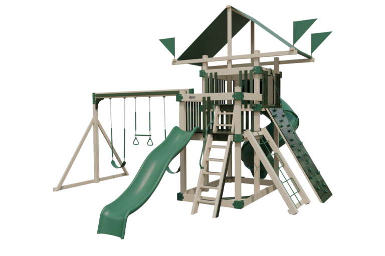 Super 59 Green Almond Front Right Vinyl Playset