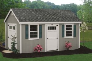 A 10 by 16 Cape Cod shed from Breezy Acres